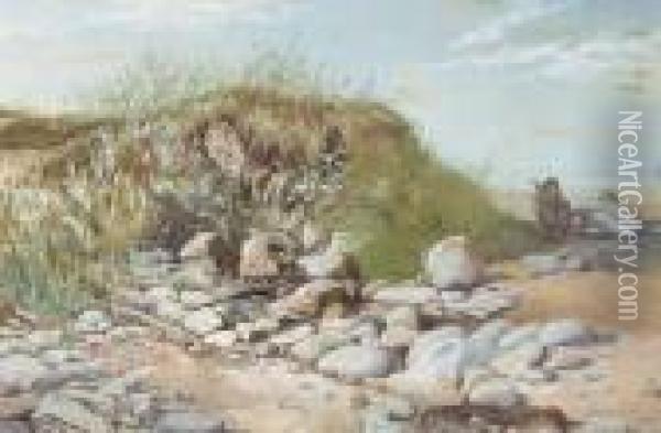 Near Monkseaton, Northumberland Oil Painting - Charles Napier Hemy