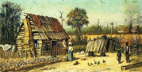 Plantation Scene Oil Painting - William Aiken Walker