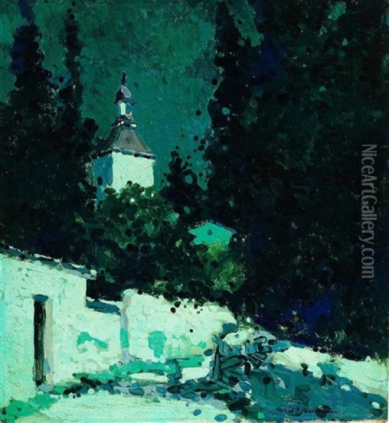 Bei Nacht Oil Painting - Harold Putnam Browne