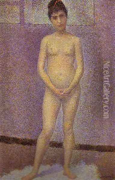 Standing Model Oil Painting - Georges Seurat