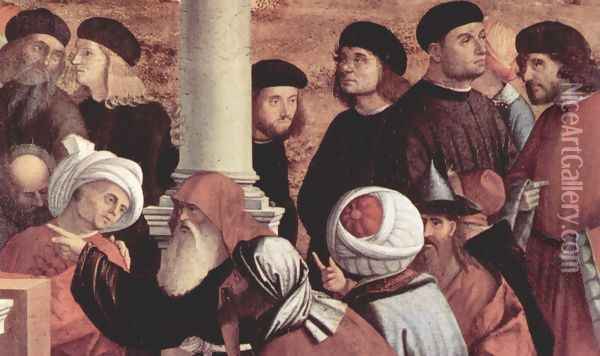 Disputation of St Stephen (detail 1) Oil Painting - Vittore Carpaccio