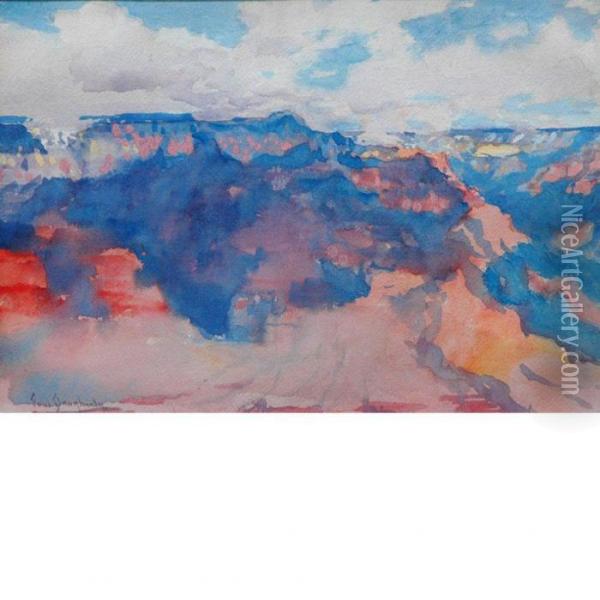 Cloud Shadows, Grand Canyon Oil Painting - Paul Dougherty