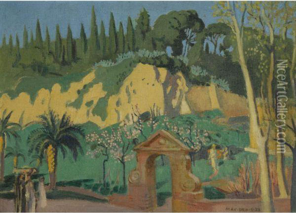 Vue De La Villa Balestra Oil Painting - Maurice Denis