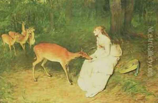 The Forest Pet Oil Painting - Sir William Quiller-Orchardson