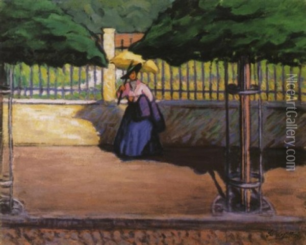 Seta (walk) Oil Painting - Marie Sandor