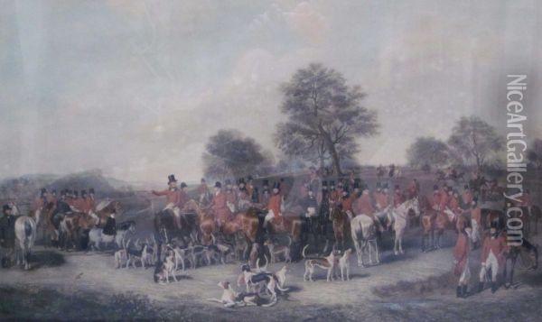 The Cheshire Hunt Oil Painting - Henry Calvert
