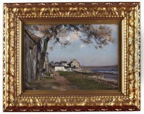 Cottages, Sunderland Point Oil Painting - William Wells