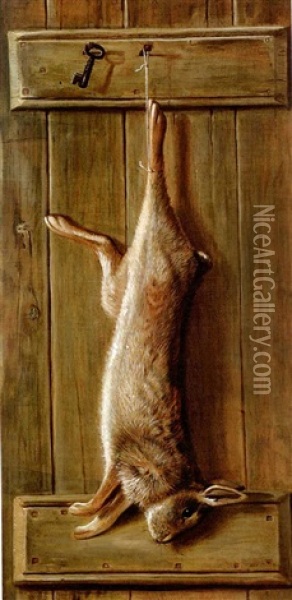 Hanging Rabbit Oil Painting - Richard La Barre Goodwin