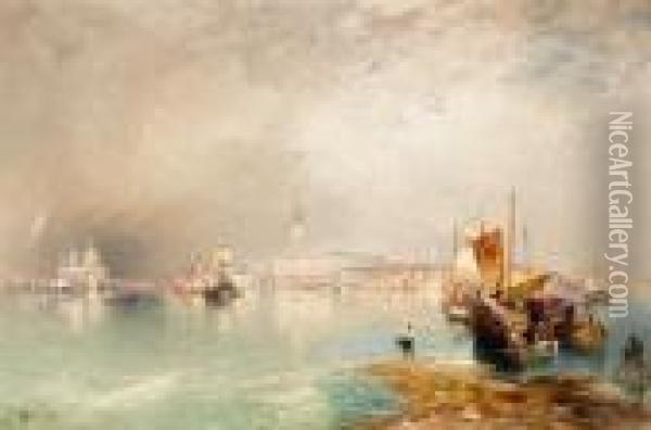 The Grand Canal, Venice Oil Painting - Thomas Moran