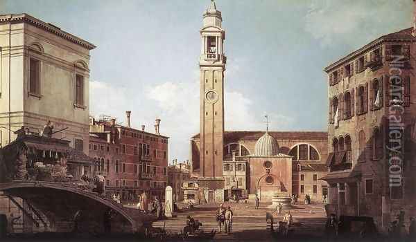 View Of Campo Santi Apostoli Oil Painting - (Giovanni Antonio Canal) Canaletto