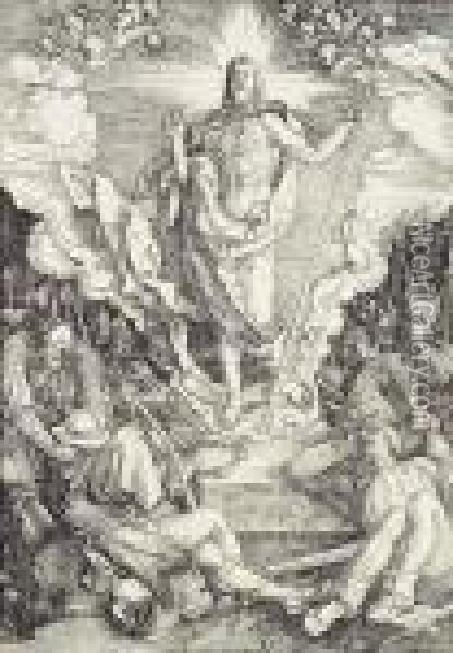 Resurrection Of Christ Oil Painting - Albrecht Durer