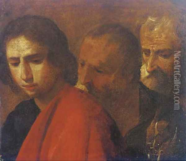 Three Apostles Oil Painting - Bernardo Cavallino