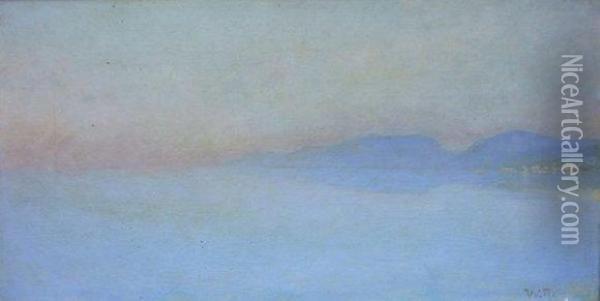 Lac De Montagne Oil Painting - William Rothlisberger