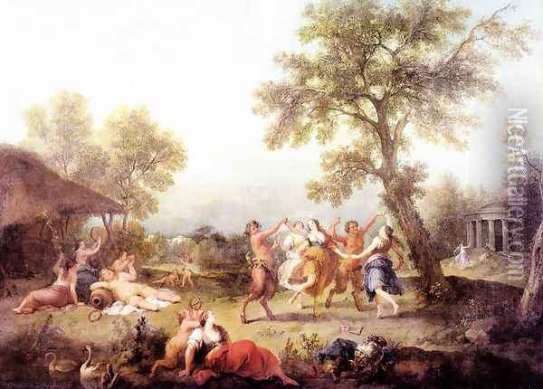 Bacchanal 1740-50 Oil Painting - Francesco Zuccarelli
