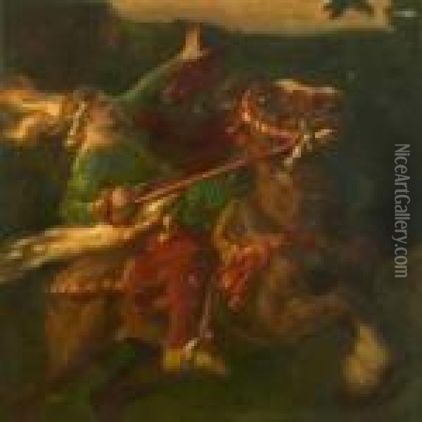 Mythological Scenery Oil Painting - Hans von Marees