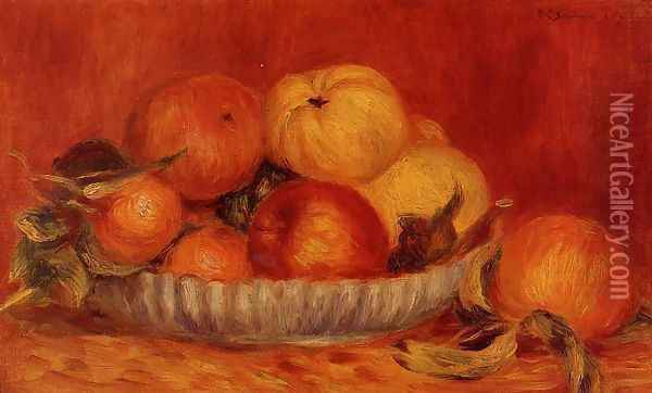 Still Life With Apples And Oranges2 Oil Painting - Pierre Auguste Renoir