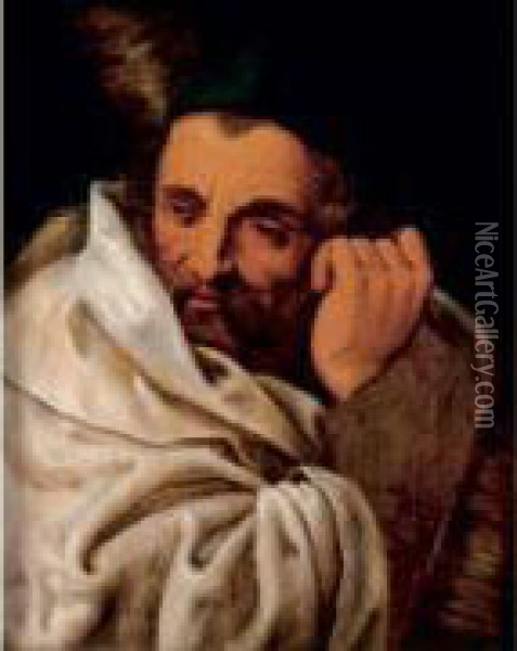 Saint Andre Oil Painting - Frans I Vriendt (Frans Floris)