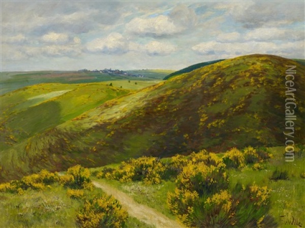 Goldene Berge Oil Painting - Fritz Von Wille