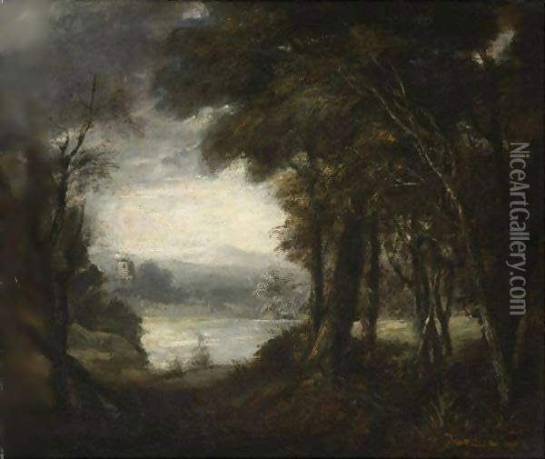 An Opening In The Woods Oil Painting - Sir Joshua Reynolds