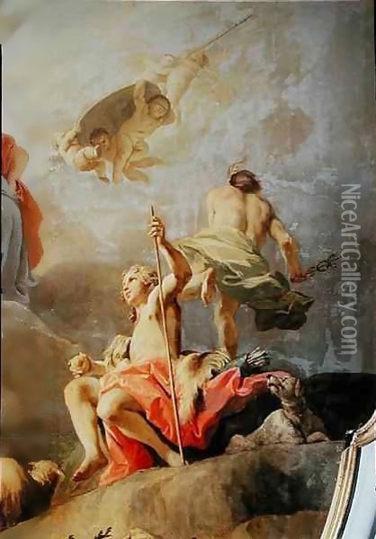 The Judgement of Paris Oil Painting - Jacopo (Giacomo) Amigoni