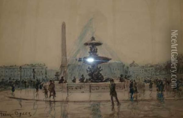 Place De La Concorde Oil Painting - Frank Myers Boggs