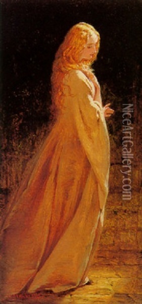 Il Penseroso Oil Painting - George Elgar Hicks