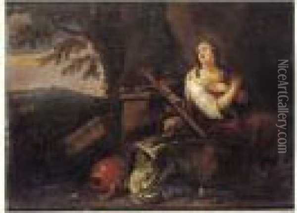 Sainte Marie Madeleine Repentante Oil Painting - Adriaen de Gryef