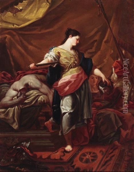 Judith Und Holofernes Oil Painting - Corrado Giaquinto