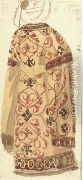 A Moorish Costume Study Oil Painting - Richard Parkes Bonington