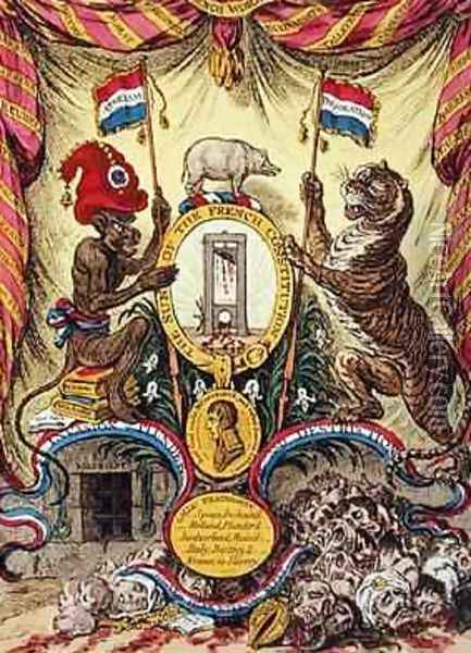 The Arms of France Oil Painting - James Gillray