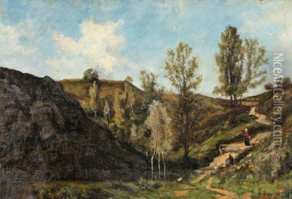 Paysage Lyonnais Oil Painting - Gustave Allemand