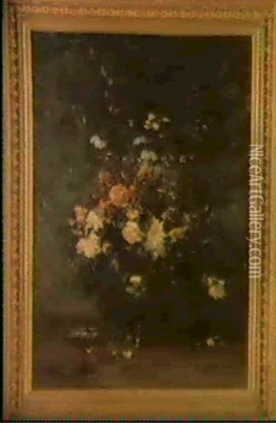 Bouquet Du Fleurs Oil Painting - Louis Appian