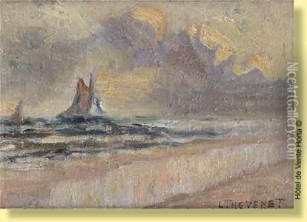 Marine Oil Painting - Louis Thevenet