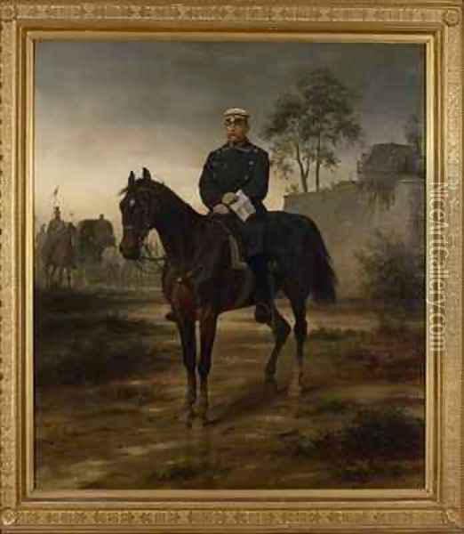Bismarck before Paris Oil Painting - Wilhelm Camphausen