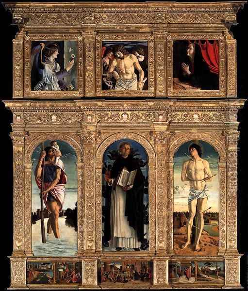 Polyptych of San Vincenzo Ferreri 2 Oil Painting - Giovanni Bellini