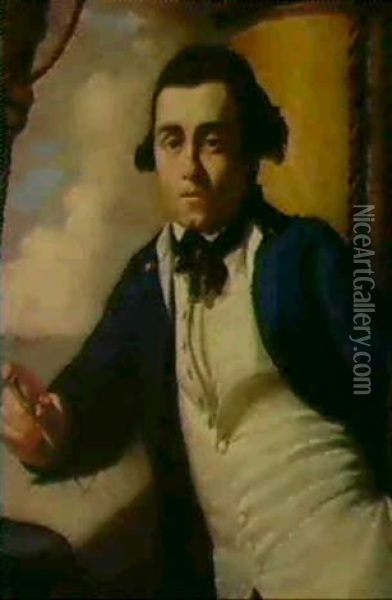 Portrait Of Captain William Bligh Oil Painting - John Webber