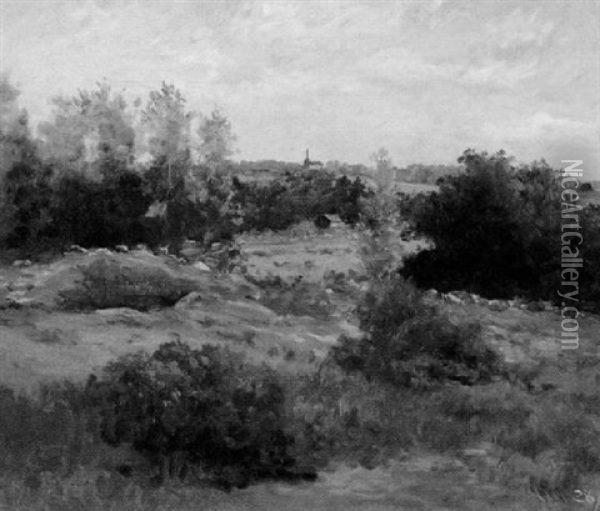Maine Landscape Oil Painting - John T. Wood