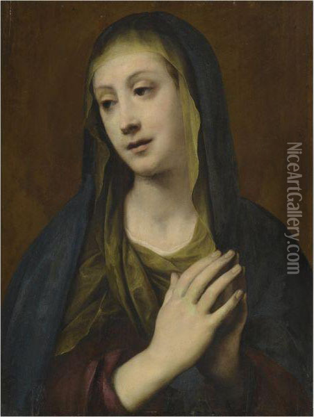 The Madonna At Prayer Oil Painting - Daniele Crespi