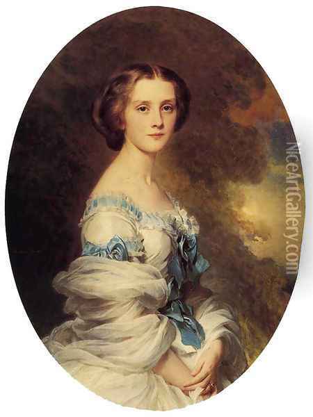Melanie de Bussiere, Comtesse Edmond de Pourtales Oil Painting - Franz Xavier Winterhalter
