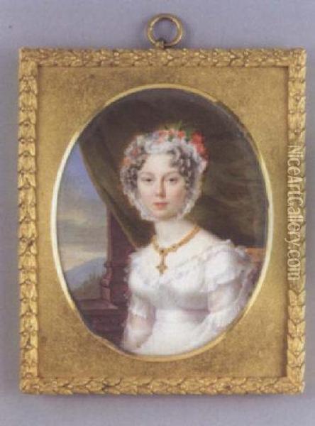 Lady Susan Reeve Oil Painting - Jean Francois Gerard Fontallard