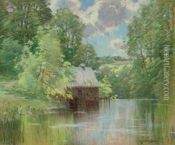 The Old Mill Oil Painting - John Appleton Brown