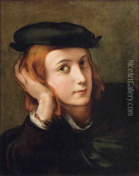 Portrait of a Youth Oil Painting - Girolamo Francesco Maria Mazzola (Parmigianino)