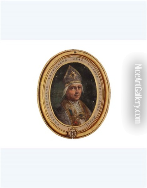 Ursus Urseolus Patriarcha Grad Vicedux Venet. Anno Mxxxi Oil Painting - Francesco Maggiotto