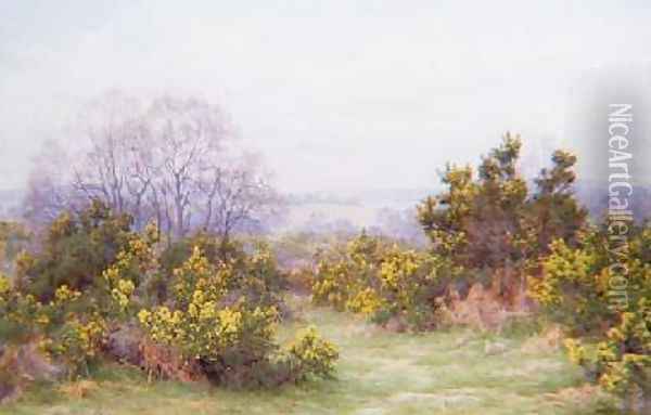 A Surrey Common Oil Painting - George Marks
