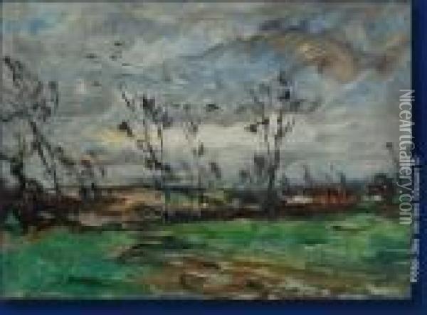 Paysage Rural Oil Painting - Armand Jamar