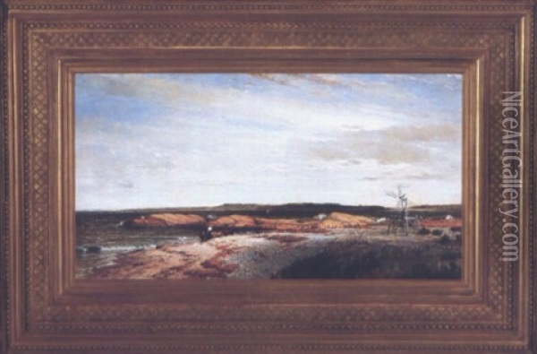 Old Salt Works, Cohasset Oil Painting - Winckworth Allan Gay