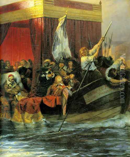 Cardinal Richelieu Oil Painting - Paul Delaroche