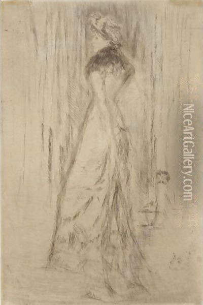 Maude, Standing Oil Painting - James Abbott McNeill Whistler