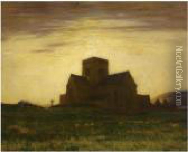 Iona Cathedral From The South East Oil Painting - David Young Cameron