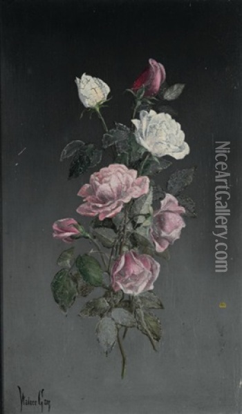 Roses Oil Painting - Walter Gay